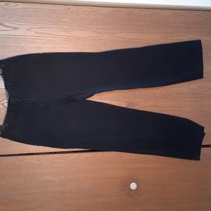 Ralph Lauren womens dark blue womens wide leg pants with pockets size 10